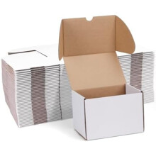 Schwarze Versandkartons, 9 x 6 x 4 Zoll, ECT-32, 40 Stück