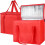 Geïsoleerde, herbruikbare boodschappentas, extra groot, rood, 1 stuk 1