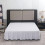 Saia para cama king size com cantos divididos, 78x80 polegadas (198x203 cm), 14 polegadas de altura. 1