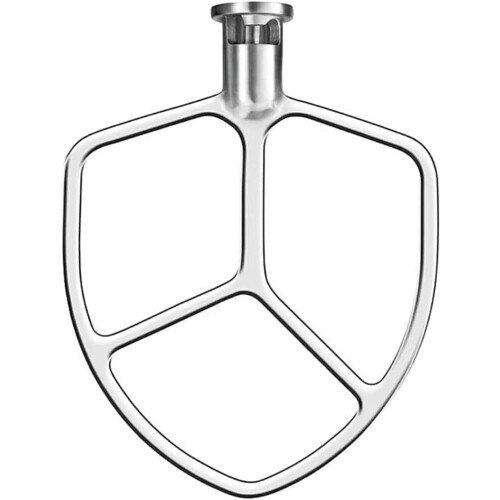 Flad piskeris i rustfrit stål til KitchenAid 5-6Qt Bowl-Lift