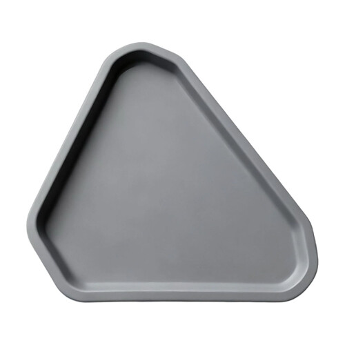 Bandeja triangular de plástico para servir, 40,6 x 30,5 cm (16 x 12 polegadas)