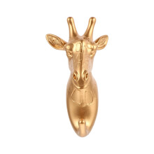 Patère murale girafe décorative en résine vintage