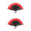 2Pièces Éventail À Main Foldable Bambou Style Rétro Oriental 7
