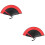 2Pièces Éventail À Main Foldable Bambou Style Rétro Oriental 8