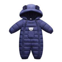 Kinder Baby Kleinkind Junge Mädchen Winter Warmer Schneeanzug Oberbekleidung Neugeborene Kapuzenstrampler Jumpsuit für 0-13 Monate