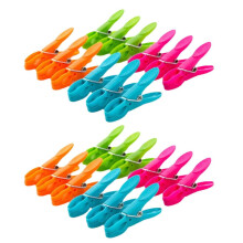 Confezione da 24 mollette di plastica per asciugare il bucato