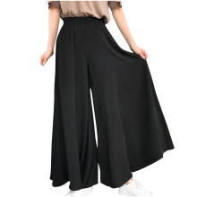 lulshou Womens Plus Size Pants Women's Loose Oversized Elastic Waist Wide Leg Pants with Large Beach Casual Pants Versatile