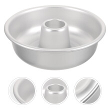 Runde Backform für Kuchen, Aluminiumlegierung, 1 Stück, Silber