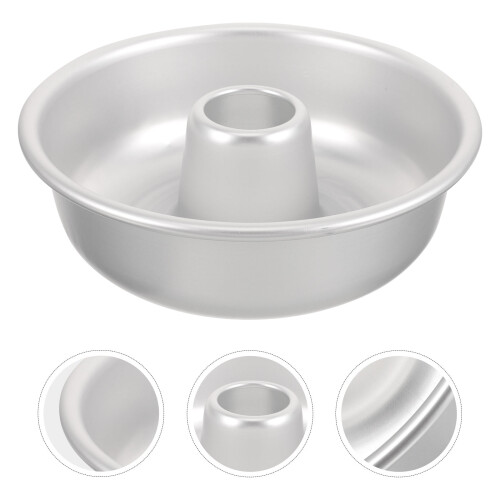 Runde Backform für Kuchen, Aluminiumlegierung, 1 Stück, Silber