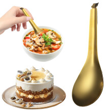 Suppenlöffel aus Edelstahl, geschlitzt, 17 cm