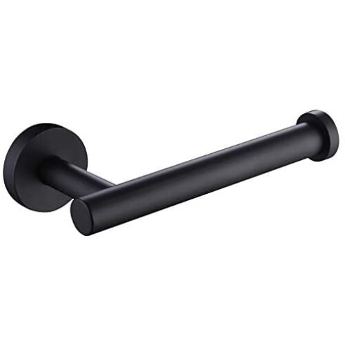 Toiletpapirholder i mat sort rustfrit stål