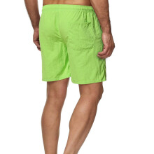 Pantaloncini da uomo in offerta, pantaloncini corti da uomo alla moda, tinta unita, elastico in vita, vita media, vestibilità ampia, tasche, modello