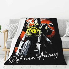 Bobs Music Seger Flanelldecke, Klimaanlagendecke, Kuscheldecke, Sofadecke, Überwurfdecke, 152 x 127 cm