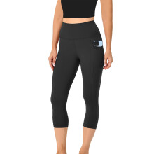 Women's High Waisted 7/8 Yoga Pants with Pockets – Stretch Spandex & Milk Silk Brushed Fabric, Compatible with Yoga, Running & Daily Use