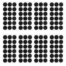 900Pcs Round Black Paper Pasters for Shooting Targets Indoor Shooting Ranges