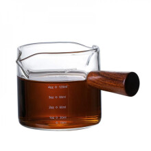 Espressoglas 150 ml mit Holzgriff