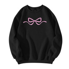 Damen-Sweatshirt mit Schleifenprint und langen Ärmeln für den Herbst