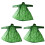 3Pièces Poncho Vert Adulte Pour Camping 2