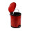 Step Trash Can Plastic Round 1.8 Gallon Red 1