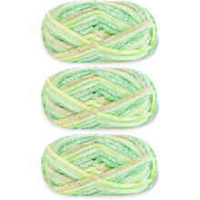 3-Pack 300g Velvet Fuzzy Yarn for Crochet & Knitting – Plush, Chunky, Lustrous Chenille Blanket Yarn