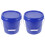 2Pièces Seau Bleu Durable Avec Couvercle 2