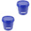 2Pièces Seau Bleu Durable Avec Couvercle 3