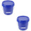2Pièces Seau Bleu Durable Avec Couvercle 6