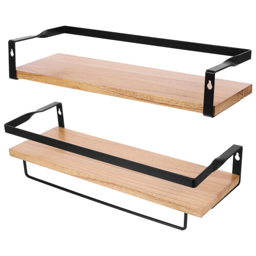 FRCOLOR Shower Shelves Wall-mounted Storage Rack Floating