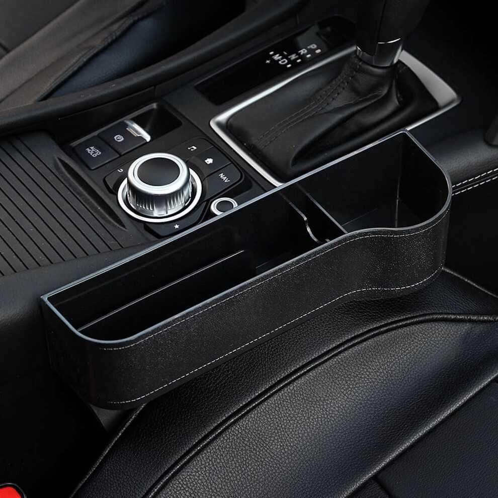 1Pc Car Seat Crevice Gaps Storage Box Abs Plastic Auto Drink Pockets Organizers Universal Size Seats Interior Accessories(Suitable For Copilot Seat) 9557311288371