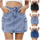 Damen-Jeansrock, hellblau, klassisch, mit Taschen, Größe L 1