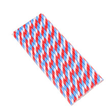 OUNONA Lot de 150 pailles rouges et bleues - Fournitures de fête agréables