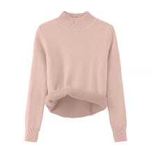 Sweter damski – różowy, uniwersalny, jesień/zima