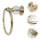 Αξεσουάρ Μπάνιου Huaq Gold Crystal Wing για Πετσέτες 1 Συσκευασία 1