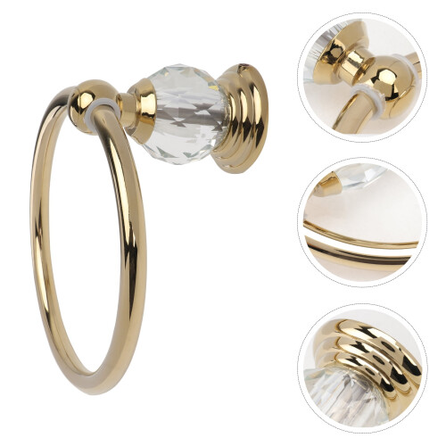 Αξεσουάρ Μπάνιου Huaq Gold Crystal Wing για Πετσέτες 1 Συσκευασία