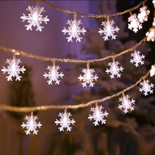 Łańcuch świetlny LED Snowflake 10 stóp, 20 diod LED lub 20 stóp, 40 diod LED