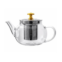 Bule de vidro borossilicato com infusor removível, 400ml
