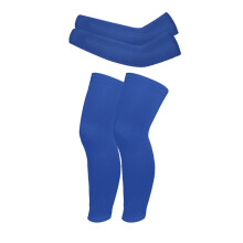 WBQ 2-Pair Kids Arm & Leg Sleeves for Basketball, Football, Cycling—UV Protection, Non-Slip, Compatible with Ages 4-14