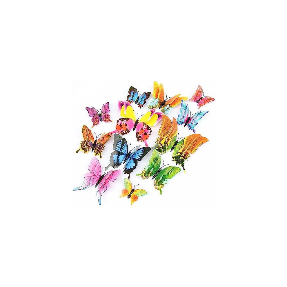 Butterfly Wall Decor 72 Pcs, 3D Butterflies Stickers For Party Decorations With Magnets (Swallow, 72) 9159805724695