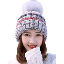Womens Cable Knitted Bobble Winter Warm Slouchy Pom Pom Ski Beanie Hat Cap