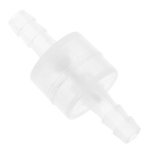 One Way Check Valve Plastic White for Airline Tubing 1Pcs