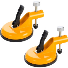 Heavy Duty Adjustable Vacuum Suction Cup Tile Leveler | 118mm Aluminum Alloy Seam-Joining Tool with Stainless Steel Plate & Knob(LR 2 PCS)
