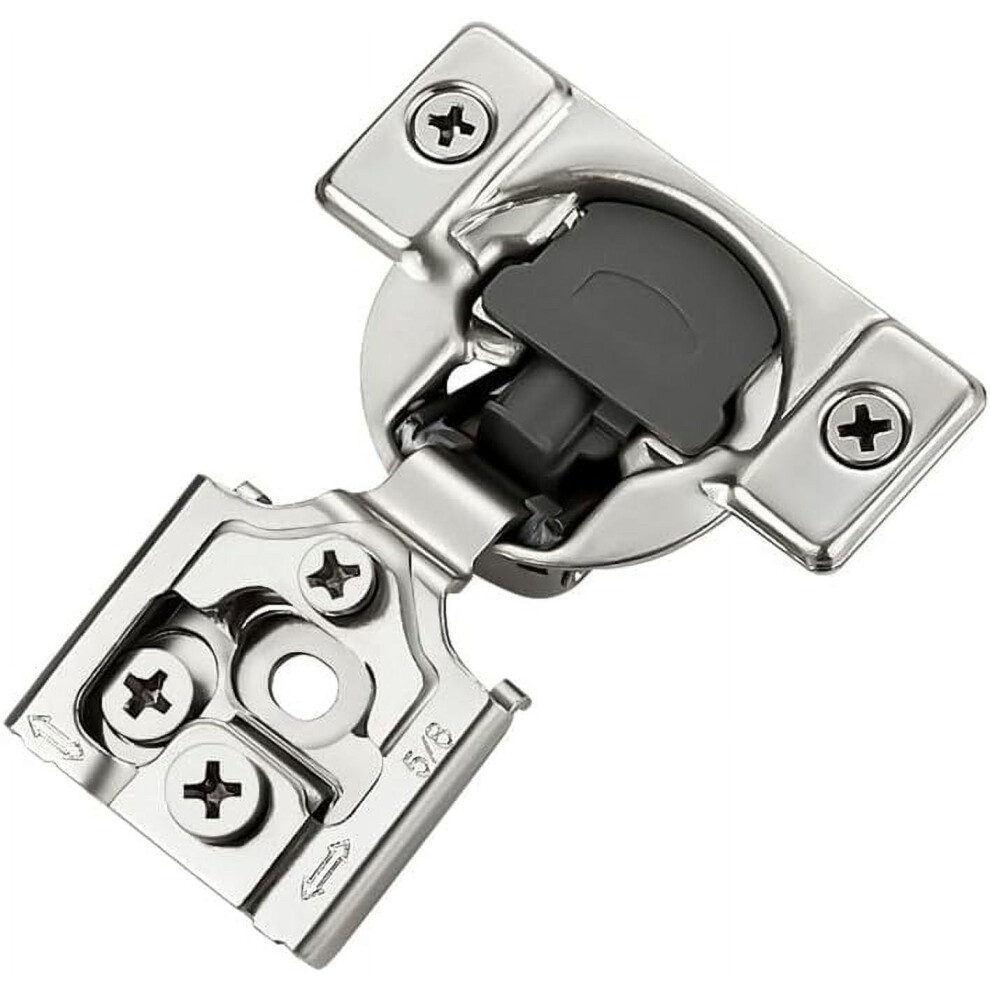 Cabinet Hinges Satin Nickel 5/8" Overlay 20-Pack 9132278176321