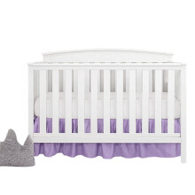 Babybettrock, einfarbig, Staubrüsche, 1-teilig