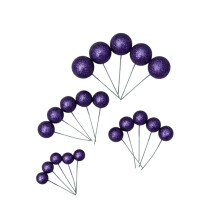 Taartdecoraties: Glitterschuimballen, 20-delige set