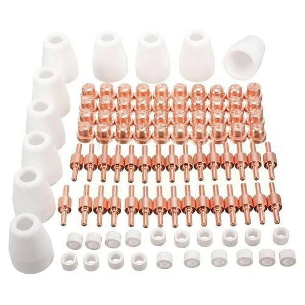 100Pc Plasma Cutting Electrode Tips, Air Plasma Consumables For Compatible With Lg-40 Pt-31 Cut40 Cut50 9028731303048