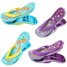 Juego de pinzas para toallas de playa – Diseño de chanclas, paquete de 2