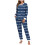 Dames winterpyjamaset van dubbel fleece, 2-delig 1