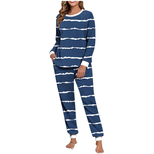 Dames winterpyjamaset van dubbel fleece, 2-delig
