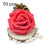 50 rose artificiali in schiuma da 6 cm 1