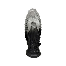 Estátua de resina da Virgem Maria, Nossa Senhora de Guadalupe, 18,8 cm (7,4 pol.)
